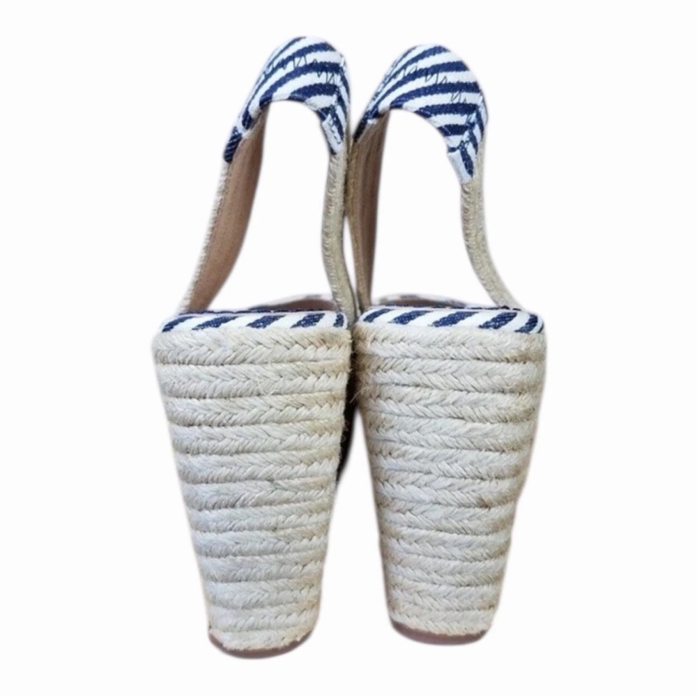 Splendid Striped Espadrille Wedge Sandals 7.5 - Picture 4 of 5